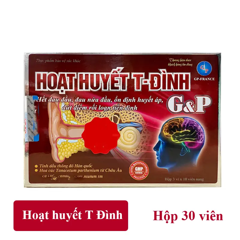 [chính hãnġ ] Hoạt huyết T-Đình – Ổn định huyết áp, cải thiện rối loạn tiền đình hoạt  huyết  dưỡng  não