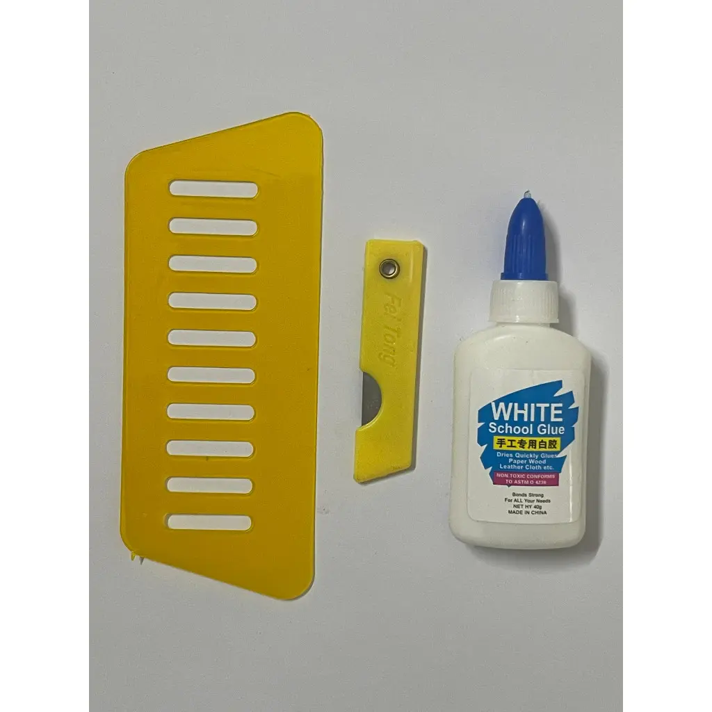Bộ dụng cụ Hỗ trợ dán giấy Sản phẩm Decal dán bếp giấy rán kính,tường,mặt bếp. gồm keo, dao rọc giấy và miếng gạt nhựa Decor Decor Phòng