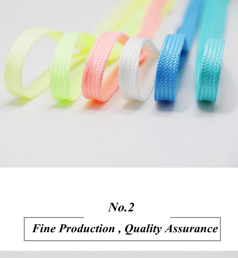 Product Introduction of 1Pair Luminous Shoelaces Sneakers Shoelace Flat Shoe Laces Flash Party Glowing Shoe Lace Kids Adult Fluorescent Shoelaces 8