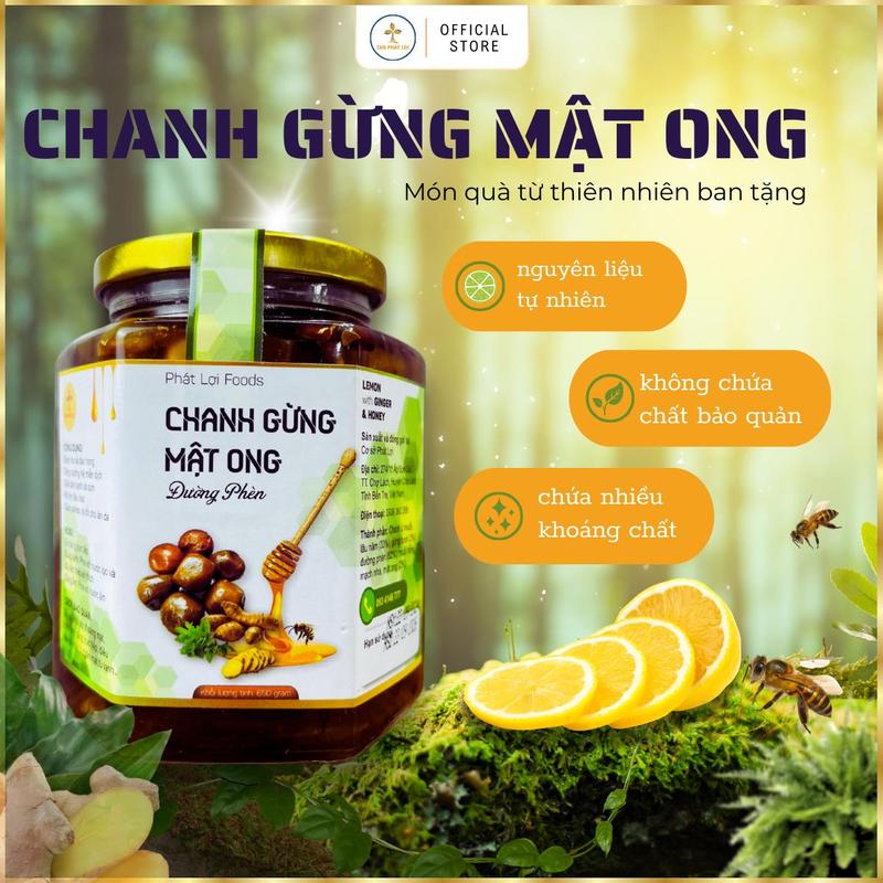 [140 Gram] CHANH GỪNG MẬT ONG ĐƯỜNG PHÈN - PHAT LOI FOODS - KHÔNG CHẤT BẢO QUẢN 3