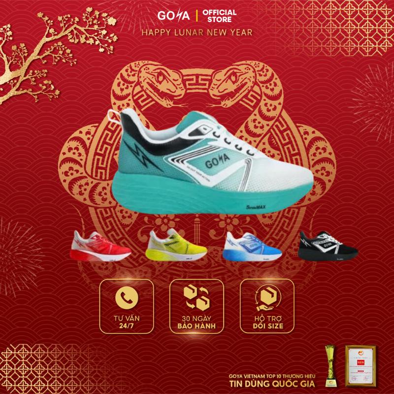 [SIÊU DEAL TRI ÂN] Giày Sneaker thể thao chạy bộ Goya Strides 2  đệm êm, thoáng khí, bứt phá trên mọi khung đường hoàn hảo cho nam nữ tập chạy bộ Tập Chạy Bộ, Tập Thể Dục