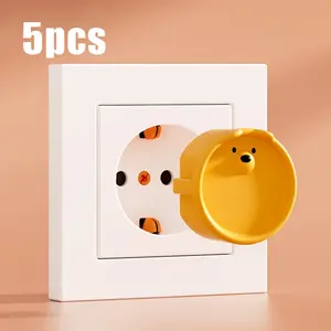 【New Arrivals】5pcs Tutup Stop Kontak Silikon / Safety Socket Cover Pengaman untuk Anak