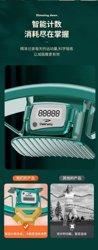 Product Introduction of Deerway Hula Hoop Detachable Adult Weight Loss Fat Loss Thin Belly Waist Slimming and Belly Trimming Lazy Student Girls Fitness 9
