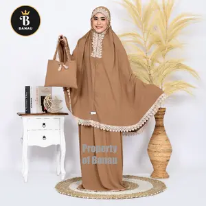 Mukena Dewasa Jumbo Cringkle Air Flow Uragiri Ameenah Terbaru Adem By Banau