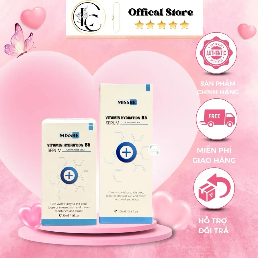 Serum Missbe Phục Hồi và Chống Lão Hoá Da Vitamin Hydration B5 30ML& 100ML