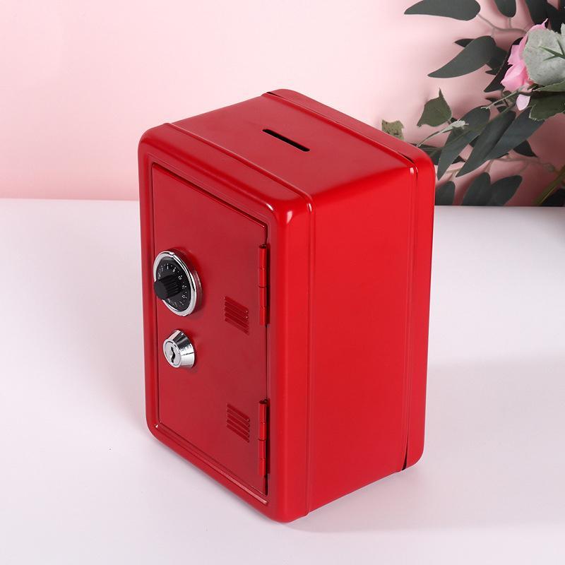 Product Introduction of Metal Cash Coin Storage Box, Portable Key & Password Locked Money Safe Box for Friend's Gift, Small Money Container with Latch 13