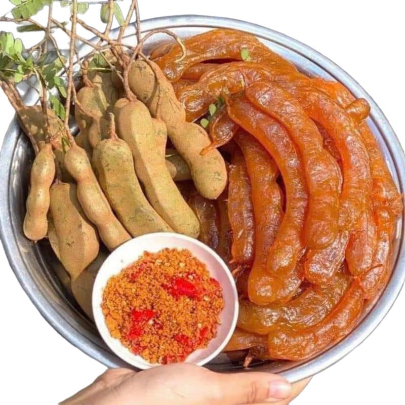 Me rim nguyên trái dẻo lắc muối ớt siêu ngon pet 500gram Chua Cay Ăn Vặt