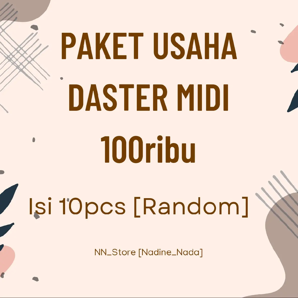 PAKET USAHA DASTER MIDI 10PCS