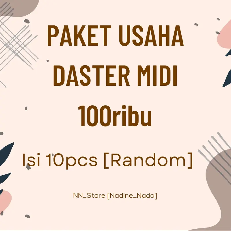 PAKET USAHA DASTER MIDI 10PCS 0