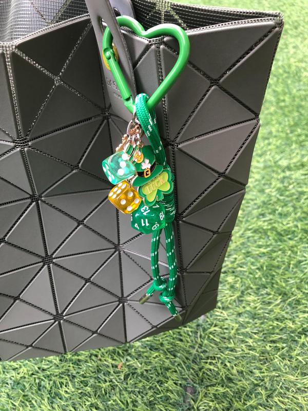 St Patrick's Day Themed Dice Design Keychain, Cute Keychain for Women & Men, Bag Charm for Car Keys, Bag Decoration 4