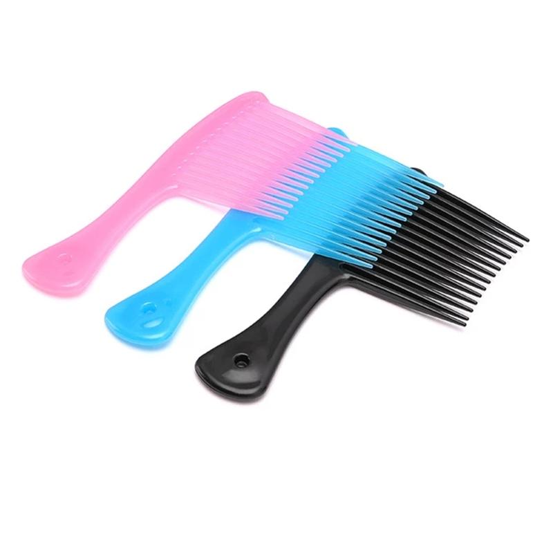 Product Introduction of Large Wide Tooth Comb Handle Detangling Reduce Hair Loss Comb Pro Female Smooth Hairbrush Hairdressing Salon Dyeing Styling Tool 3