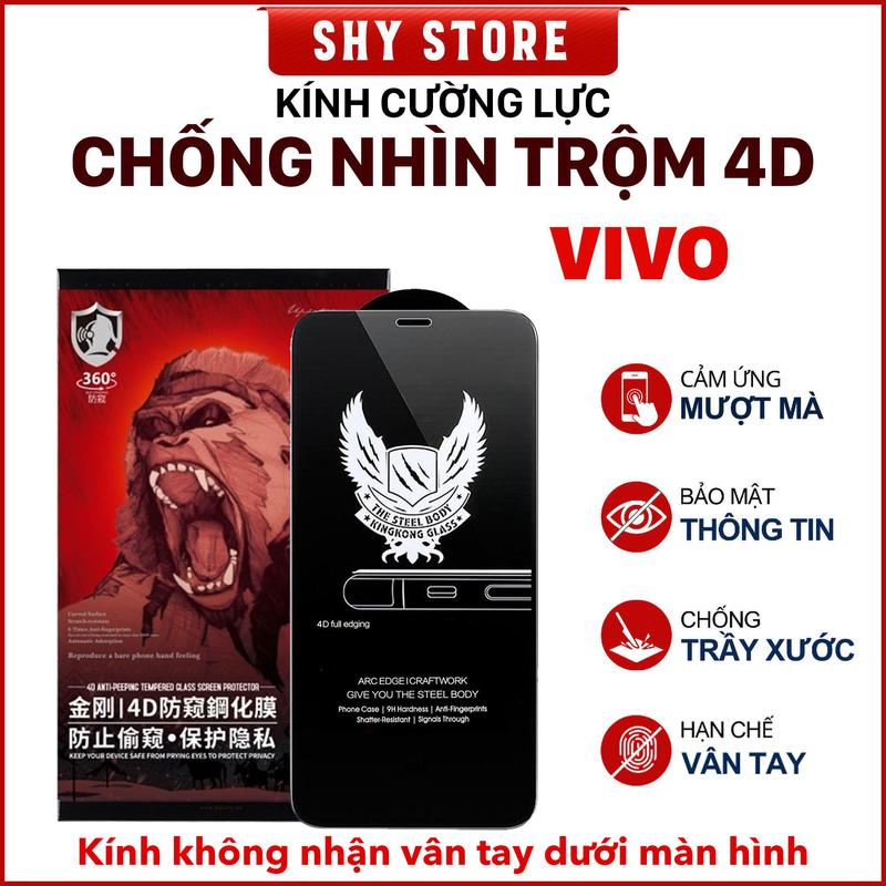 [CHỐNG NHÌN TRỘM] Kính cường lực cho VIVO iQOO Z9 Z9x Z9s Z6 Z6x Z5 Z3 NEO 3 5 6 7 8 9 9s 10 11s 12 13 Z5X SE Lite Pro+ Racing Turbo 44w 4G 5G Độ cứng 9H KingKong phủ nano Không nhận vân tay Phụ Kiện