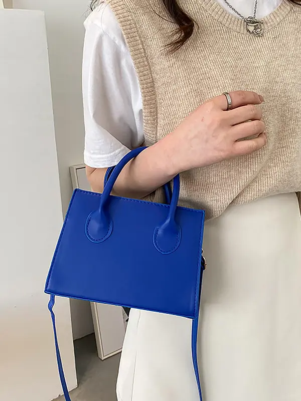Trendy Minimalist Zipper Small Compact Square Bag, Personalized Luxury Handbag, Elegant Pu Leather Shoulder Crossbody Bag for Daily Use As Birthday Gift for Friend, Gift for Mom Mother's Day Gift, Purse Women, Sling Purse 6