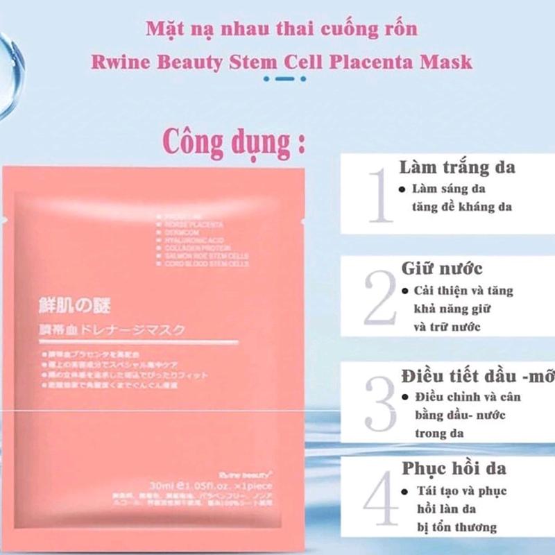 [combo 20 miếng tặng 2] Mặt nạ NHAU THAI CỪU dưỡng da cấp ẩm chống lão hoá 5