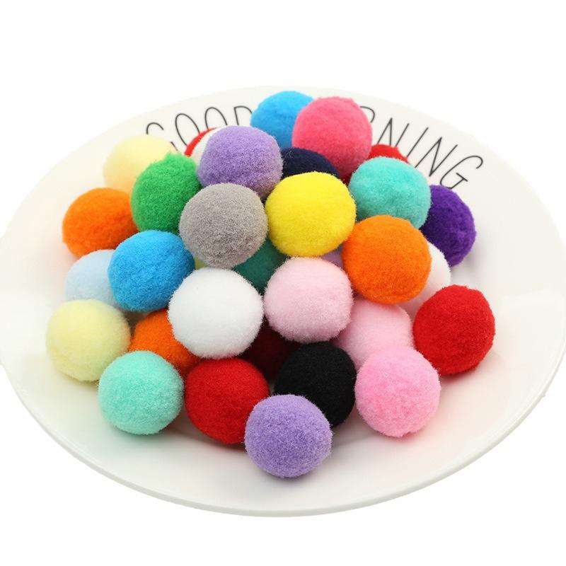 Product Introduction of Bóng Pompom Macaroon, 100 Cái / lốc, Bóng Nhồi Bông Lông Mịn, 10mm, Đồ Trang Trí Tự Làm Thủ Công, Phụ Kiện Chất Liệu Băng Đô Đồ Chơi, Nhiều Màu Sắc 24
