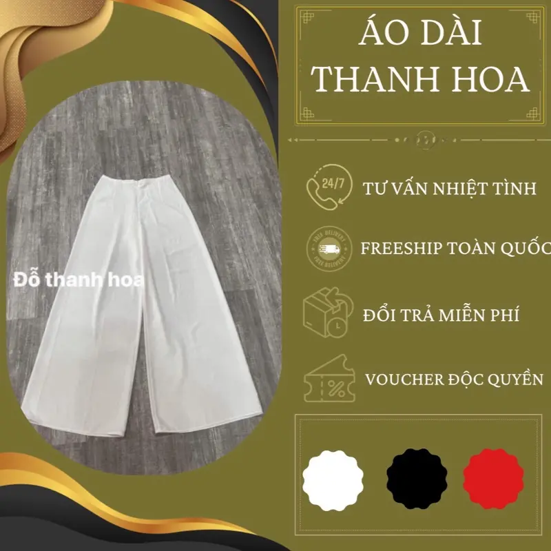 Quần áo dài truyền thống chất vải lụa mỹ cao cấp