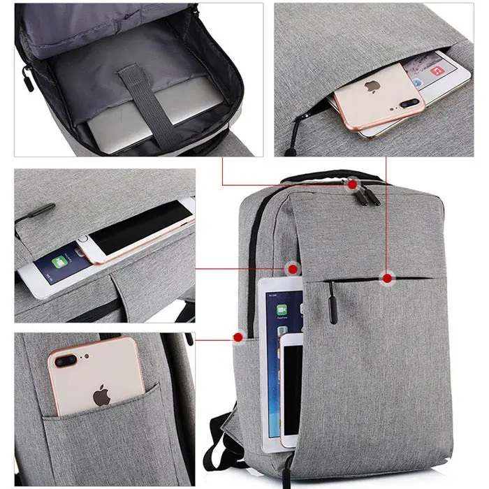 Balo Laptop 15,6 inch Dùng Đi Làm, Đi Học Phong Cách Unisex KAKAPO BL010 Bag Nam Nhung 7