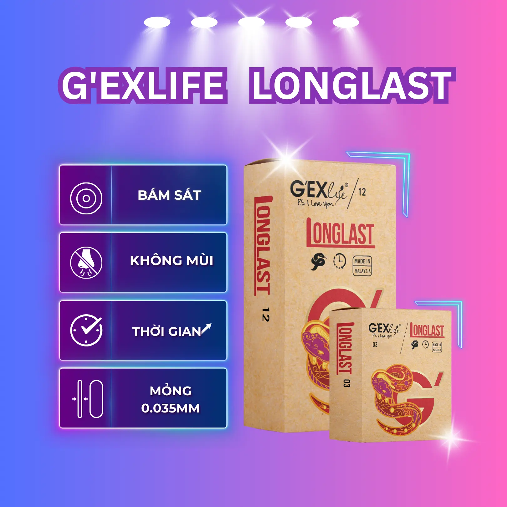 BAO ÁO MƯA LONGLAST DẠNG HỘP TIỆN LỢI - MỎNG NHẸ 0.035MM, THỜI GIAN SỬ DỤNG BỀN BỈ HƠN, BÁM SÁT KHÔNG MÙI, THUẬN TIỆN ĐI MƯA