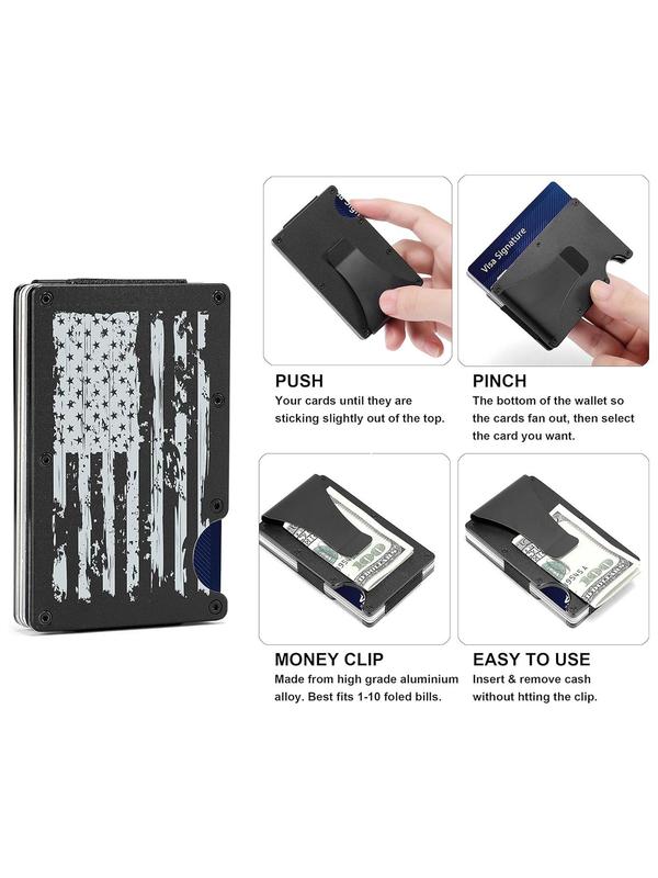 Men's Metal Card Holder, Simple Credit Card Holder for Men, Business Style Portable Cardholder for Daily Used, Casual Trendy Versatile High-quality Daily Wallet 3