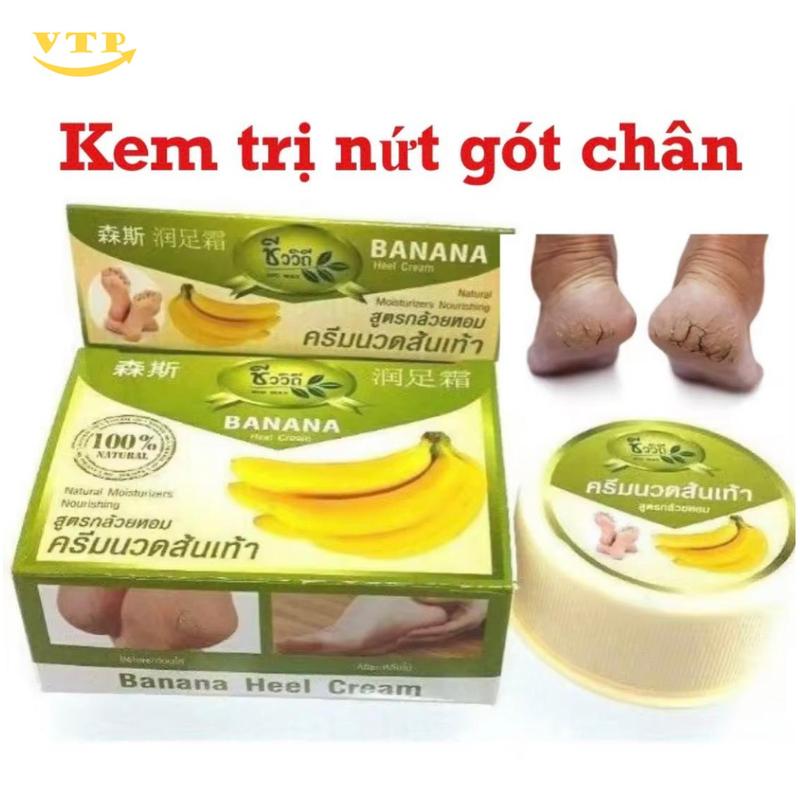Combo 3 Hũ Kem Bôi Nứt Gót Chân Banana Heel Cream 30g Thái Lan