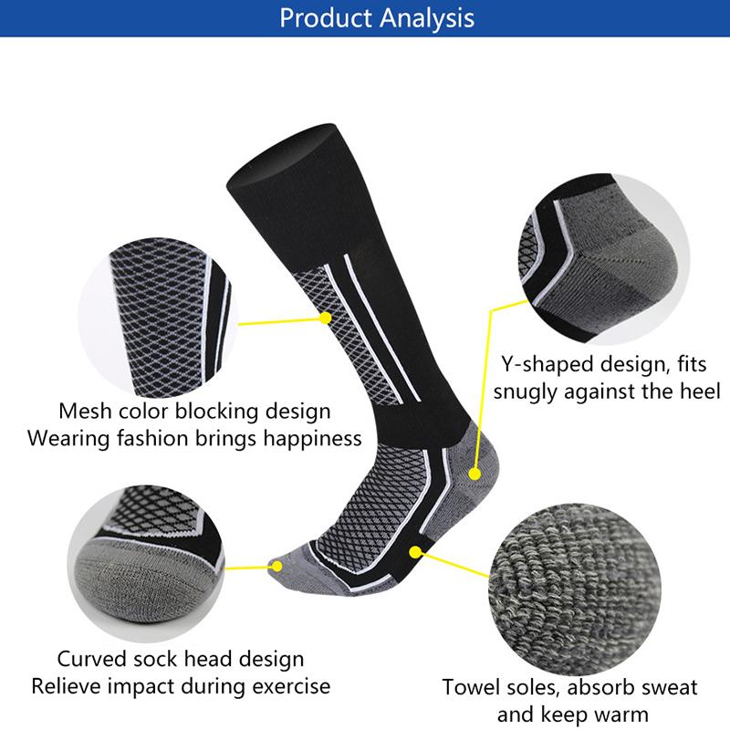 Product Introduction of 1pair Winter Warm Thickened Ski Socks Outdoor Sports Hiking Breathable Stockings For Women Men Children Snow Sport Travel Unisex 14