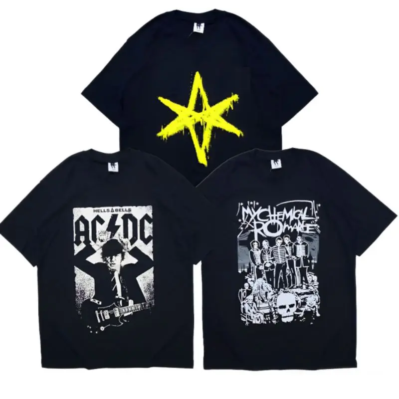 TANIASTORE Baju kaos band musik ACDC / kaos distro pria wanita terlaris / original woopie project / kaos metal metallica - justice