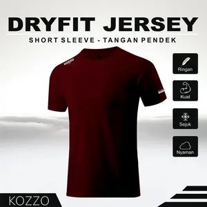 Kaos Olahraga Kozzo Bahan Dryfit Milano | Elastis, Cepat Kering & Nyaman Seharian