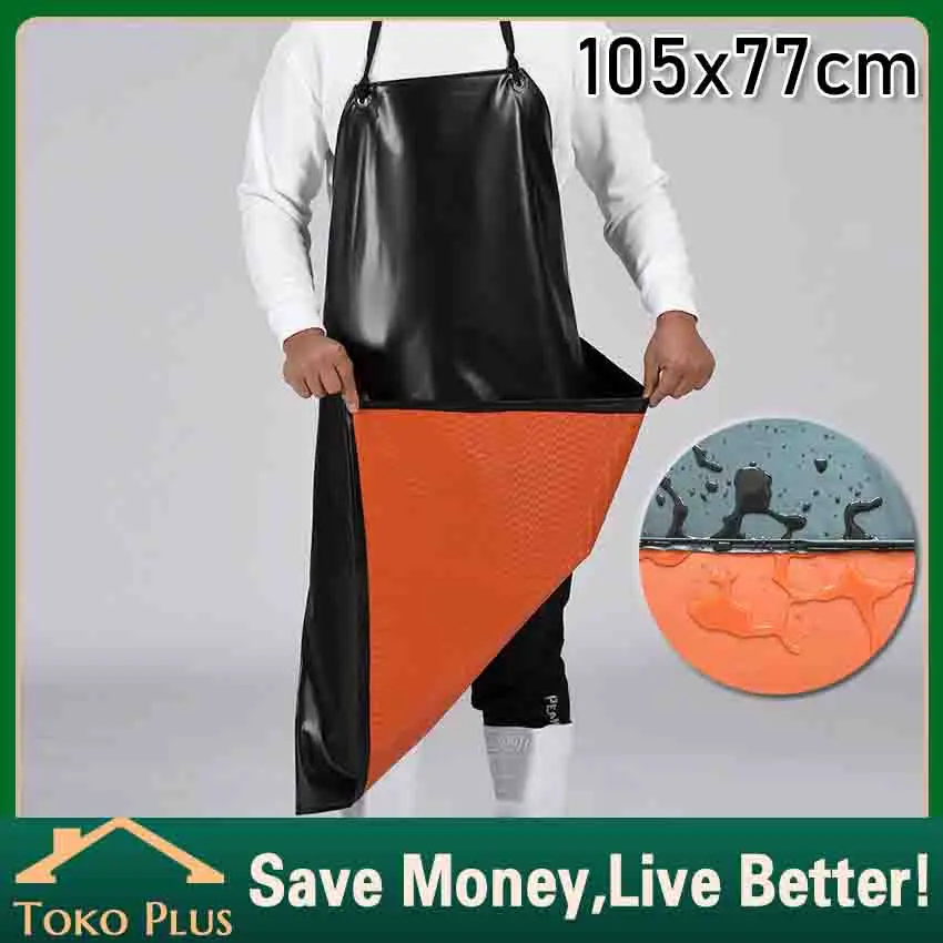 Apron Celemek Anti Air Anti Minyak Waterproof Bahan kulit sintetis