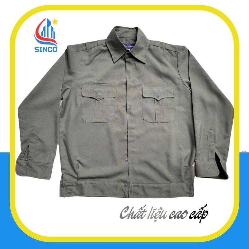 Áo bay lao động chất liệu cao cấp, hàng loại 1, Bảo Hộ Sinco, bền đẹp, thoáng mát, thấm hút mồ hôi tốt. 5