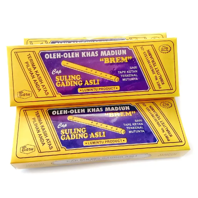 Brem Khas Madiun Halal Suling Gading Murni Sari Ketan Snacks Cemilan Tradisional 2