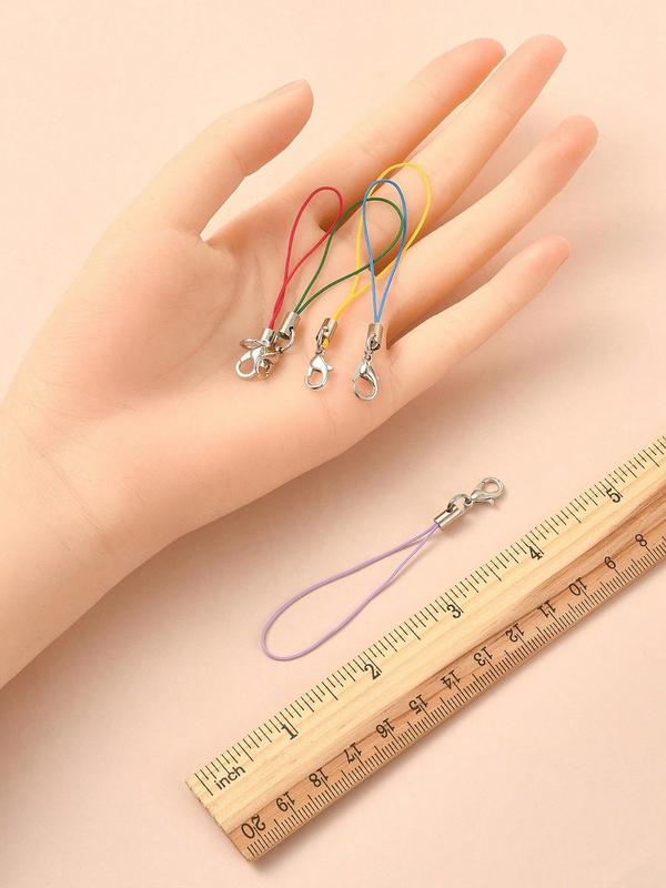 Mixed Color Plastic Phone Lanyard, Phone Hanging Rope, Fashionable Keychain for Women & Men, Suitable for Phone Boxes Diy Decoration 3