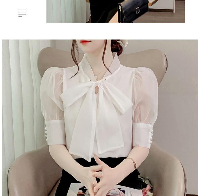 Product Introduction of Áo Tay Phồng, Váy Cao Cấp Mùa Hè Cho Nữ, Thiết Kế Đẹp, Phong Cách Pháp Sang Trọng Độc Đáo Áo Voan Nơ 38