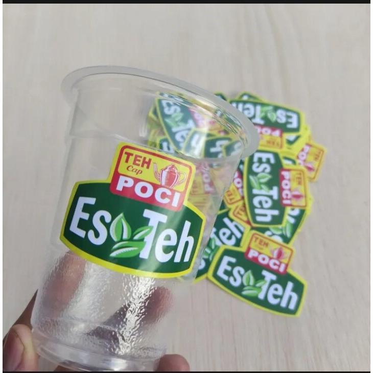 SRTIKER Stickers Teh poci isi 100pcs /500pcs MINUMAN 4