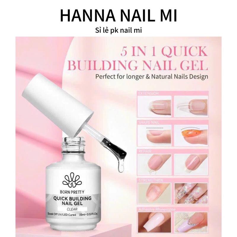 Gel Biab Đắp móng, Cứng Móng Dạng Chai 15ml "Building Gel Biad" - Sơn Gel Nữ