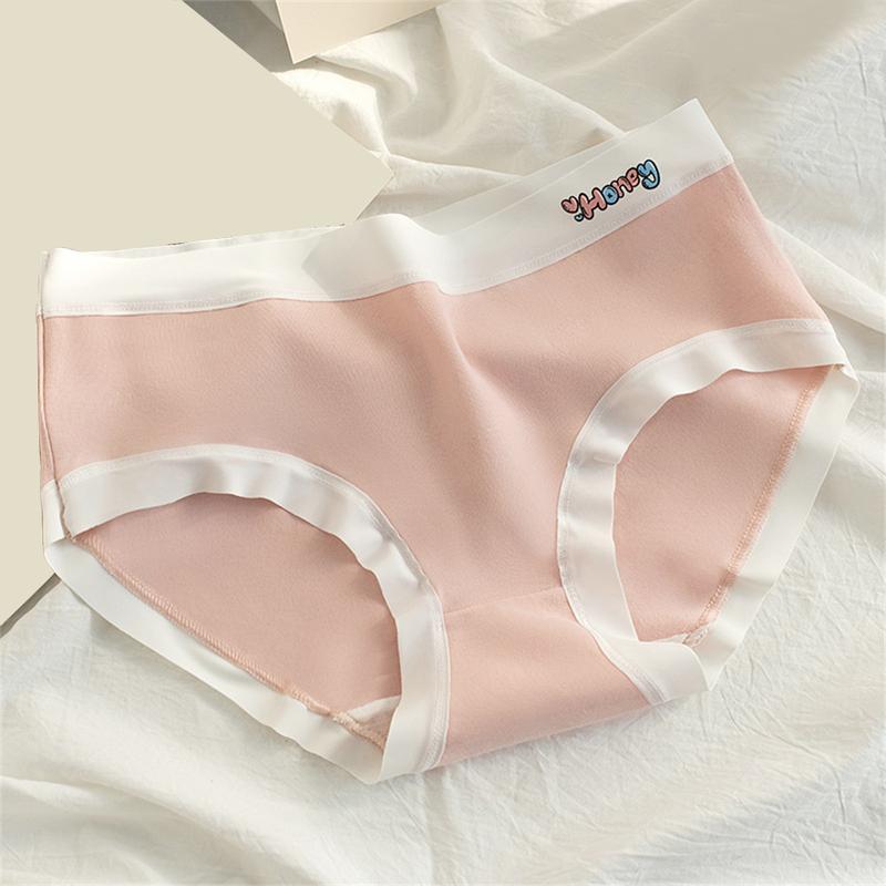 Quần Lót Cạp Trung Cho Bé Gái, Chất Liệu Cotton, Lưng Vừa, Đáy Quần Cotton Kháng Khuẩn 7A, Thoải Mái Và Thoáng Khí, Không Đánh Dấu, Thích Hợp Cho Phụ Nữ, Hàng Mới Về 2024 3