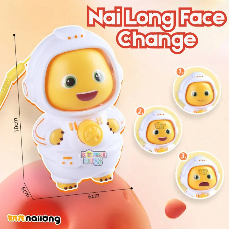 TUTU NaiLong Mainan Anak lucu Rubah Muka face Figure Doll Yellow Dragon Kuromi Sanrio dino kuning 2