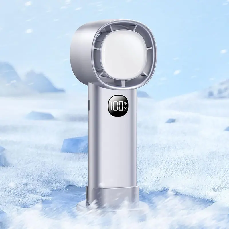 Handheld small fan with night light, dormitory bedside electric fan, silent charging, long battery life, usb Wind treasure micro, small, portable, mini and portable fan  portable  mini 5