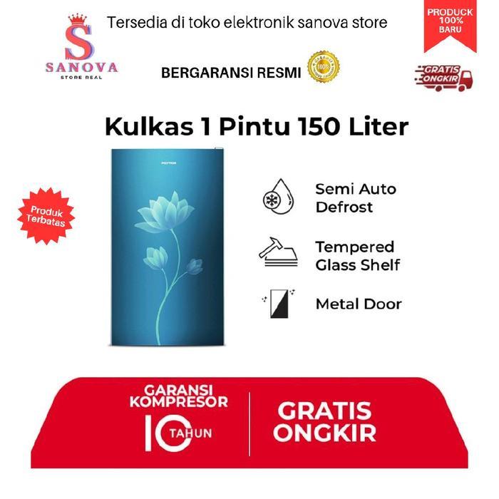 POLYTRON Kulkas 1 Pintu Metallic 150 Liter - PRB 159B - Shop | Tokopedia