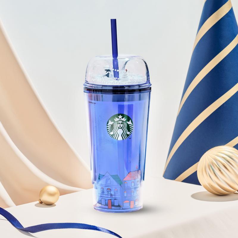 Bình Starbucks CCUP 16OZ (473ml) PLASTIC HOLIDAY JELLO WM bình  nước
