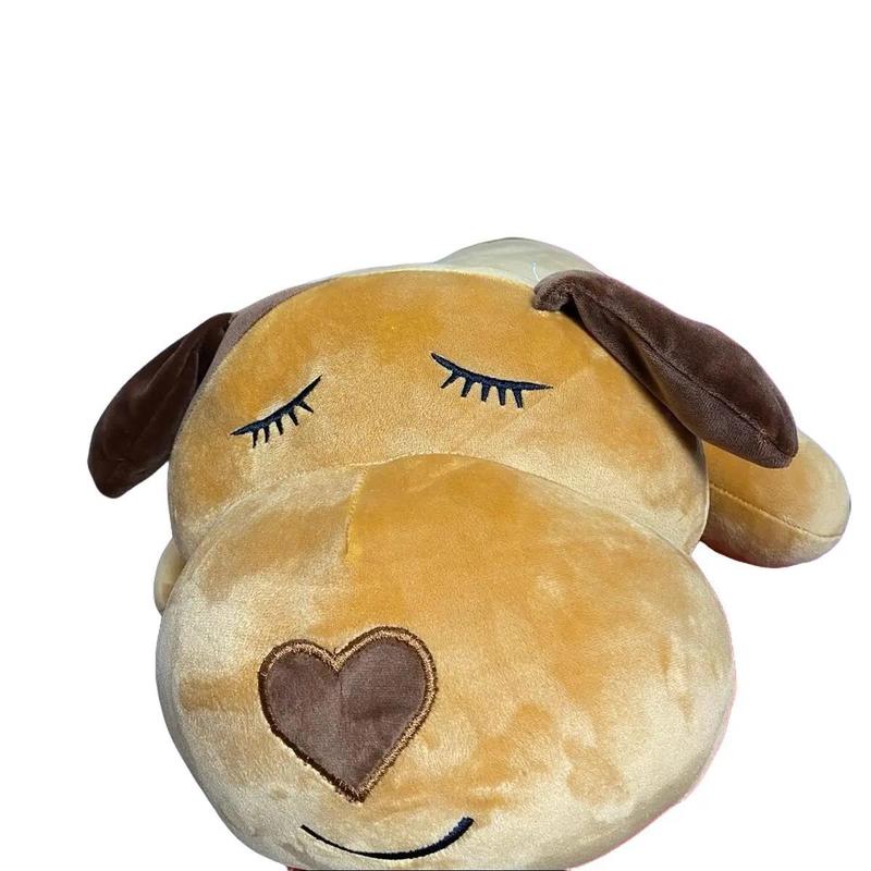 Gấu bông Chó ngủ mũi tim size 80cm Thú Bông, gấu cho bé, combo 3 con, combo 2 con