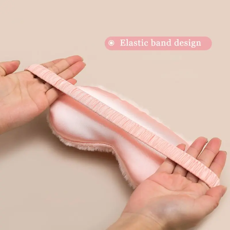 Bịt Mắt Nắng Mắt Đám Mây, Thoải Mái, Nhồi Bông Và Lông Thỏ Giả, Mềm Mại, Thích Hợp Để Ngủ, Mặt Nạ, Dễ Thương 4