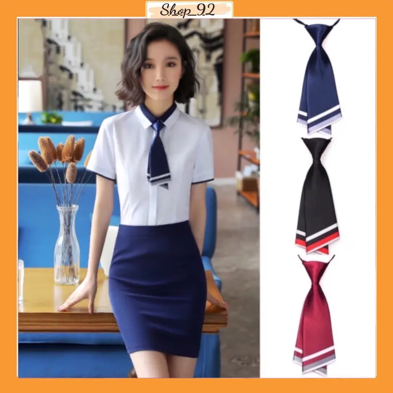 Nơ cài áo cavat cài áo công sở, sinh viên phong cách thời trang thanh lịch 0