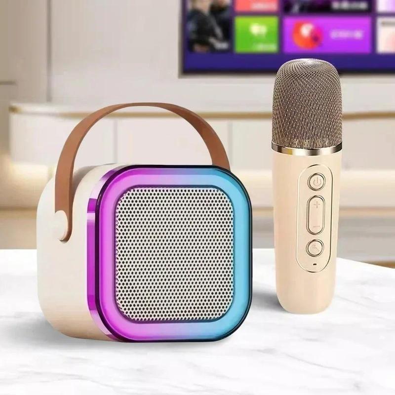 Product Introduction of Bluetooth speaker mini portable karaoke microphone wireless Bluetooth integrated Audio Smartphone 9