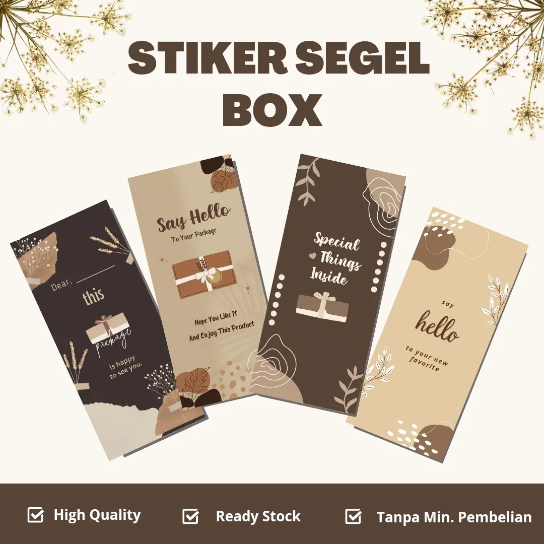 Stiker Segel / Stiker Seal Segel / Stiker Hampers / Stiker Belt / Stiker Packaging / Stiker Box
