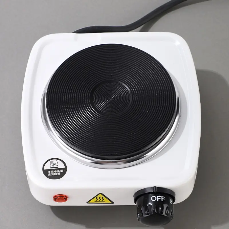 Electric Mini Stove Single Electric Flat Cast Iron Heating Plate 500W Mini Stove Hot Plate Multifunctional Home Heater