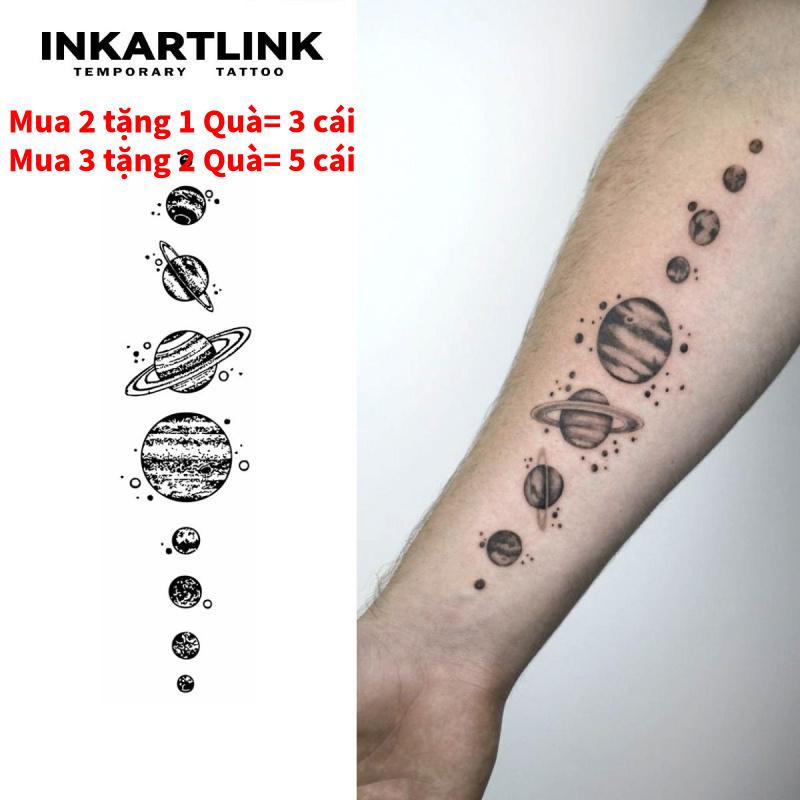 Hình Xăm Dán Tạm Thời 9 Hành Tinh Hình Xăm Ma Thuật Không Thấm Nước 7-15 Ngày Hình Xăm Giả Dành Cho Phụ Nữ Và Nam Giới