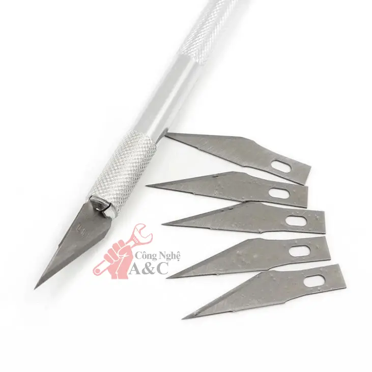 Bộ Dao Khắc Đa Năng, chạm trổ Gỗ nghệ thuật và thẩm mỹ Cán Nhôm Dài 14cm