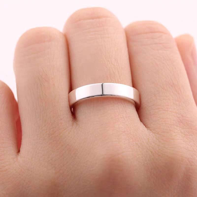 Product Introduction of Nhẫn tròn trơn bạc nguyên chất  99 bản dẹt dày 1.5 mm 2