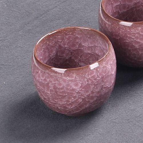 Product Introduction of Made in China Dehua Boutique Cooling Cup Little Dragon Egg Colorful Ceramic Tea Set Boccaro Cup Crackle Glaze Water Cup Kung Fu Tea Cup Beer Mug Set 7