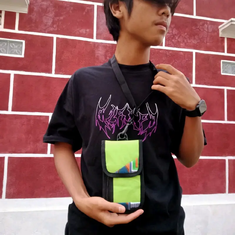 Tas Hp dan uang kalung Leher Sako wallet Tas selempang Kekinian 3